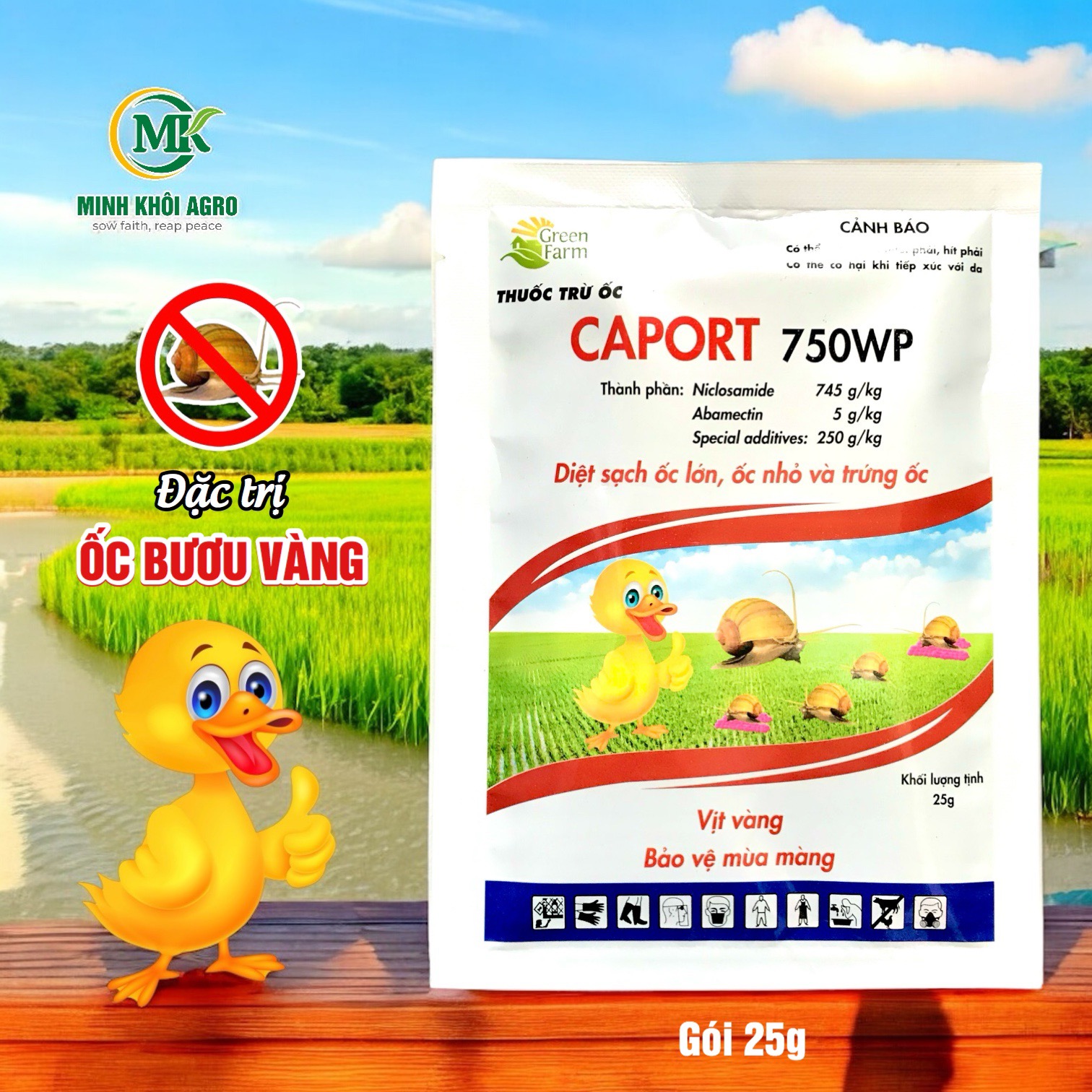 Thuốc trừ ốc Caport 750WP - Gói 25g